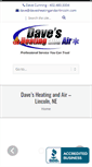 Mobile Screenshot of davesheatingandairlincoln.com